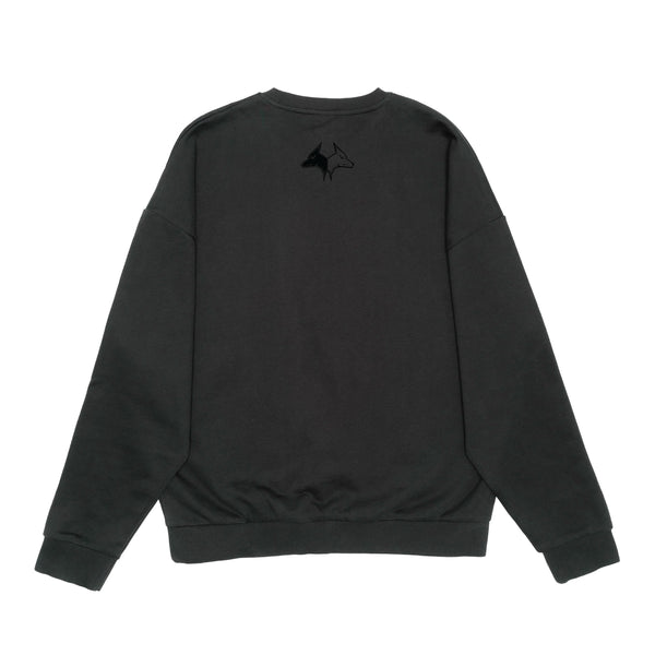 Ash Acid Oversized  Core Crewneck