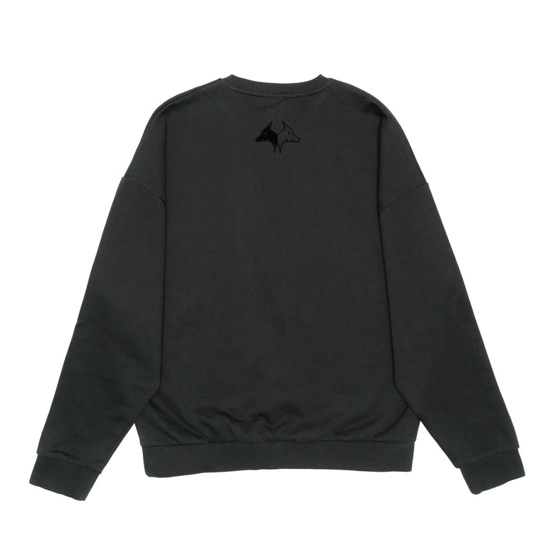Ash Acid Oversized  Core Crewneck