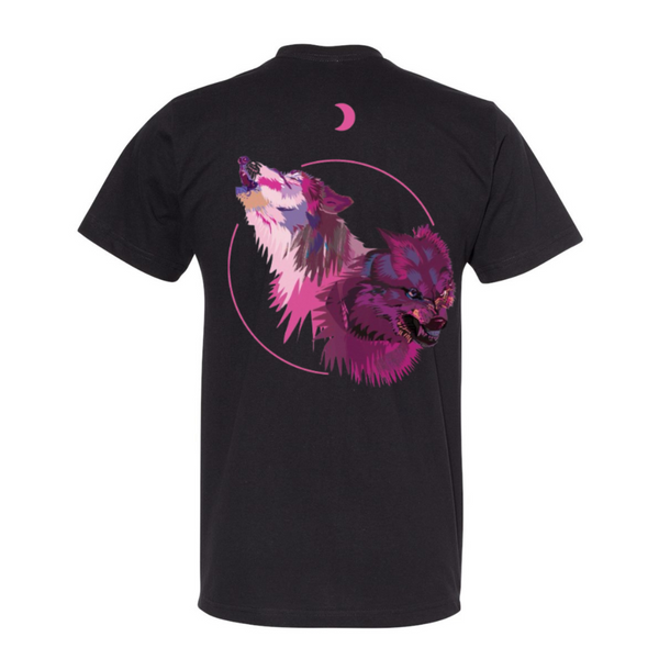 Original Rogue Wolves (Short Sleeves) - Black with Pink