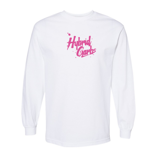 Original Rogue Wolves (Long Sleeves) - White with Pink