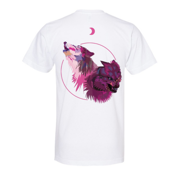 Original Rogue Wolves (Short Sleeves) - White with Pink