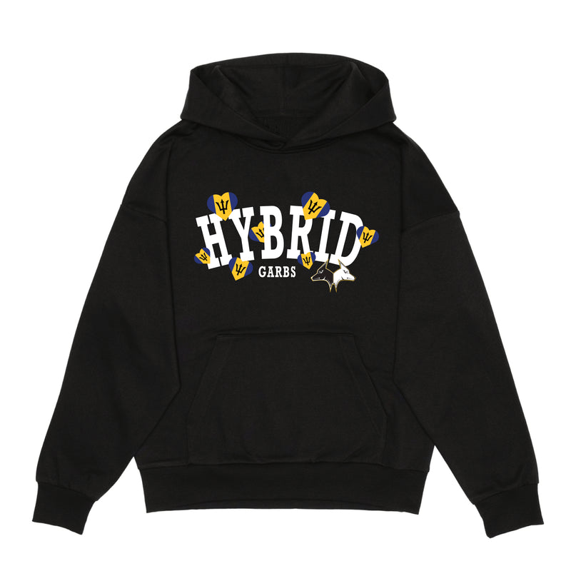 Barbados Love Varsity Hoodie - Black