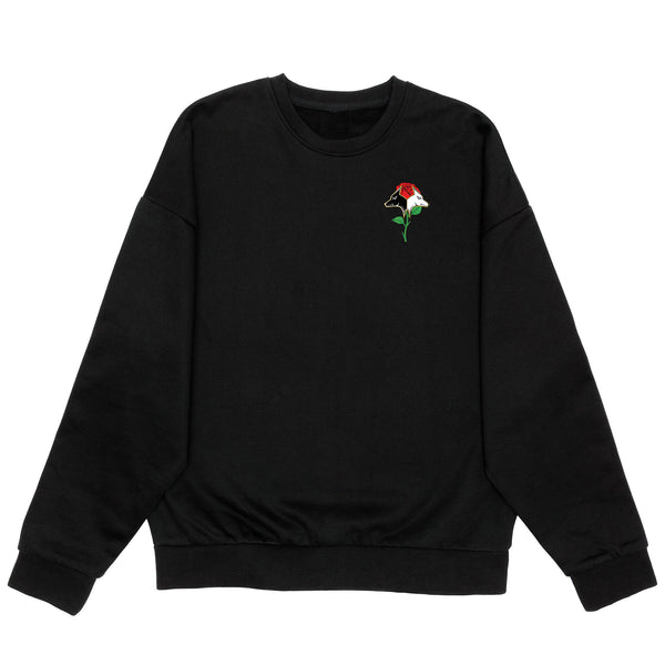 Love Struck Heavyweight Crewneck - Black