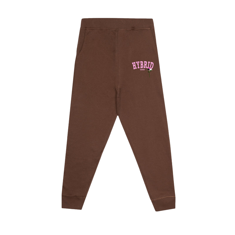 Mocha Blossom Varsity Joggers - Brown