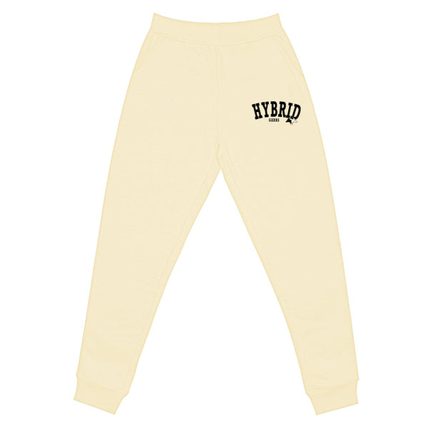 Hybrid Varsity Joggers - Cream with Varsity Black