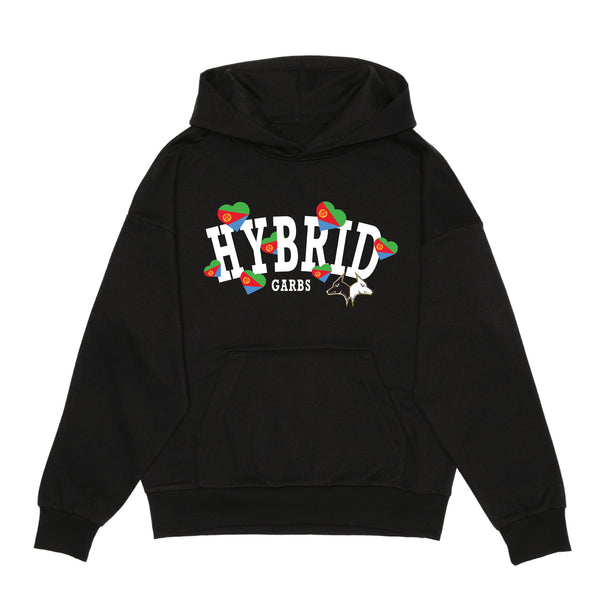 Eritrea Love Varsity Hoodie - Black