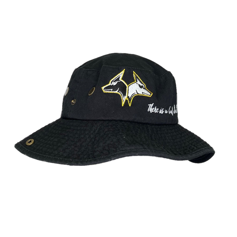 Black Hybrid Fisherman Bucket Hat