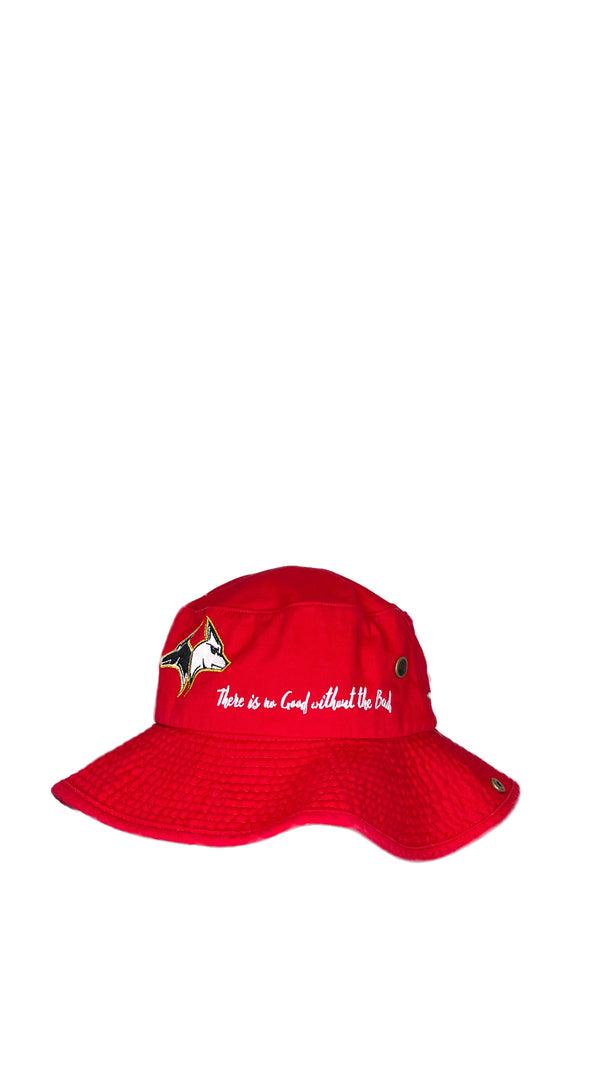 Red Hybrid Fisherman Bucket Hat