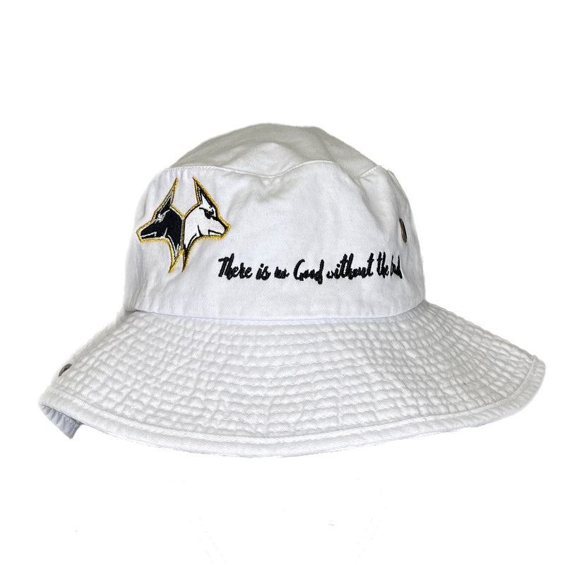 White Hybrid Fisherman Bucket Hat