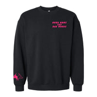 Good Moms Sweater - Black with Pink