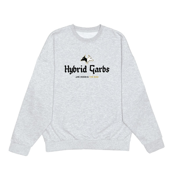Jet on Ash Oversized Core Crewneck