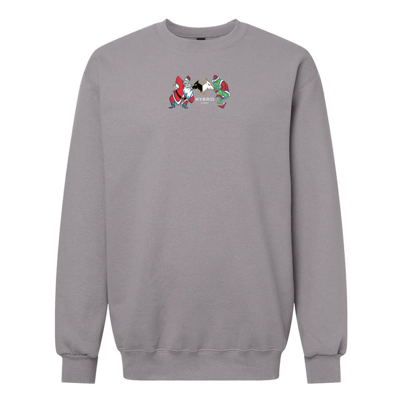 Hybrid Christmas Grey Crewneck