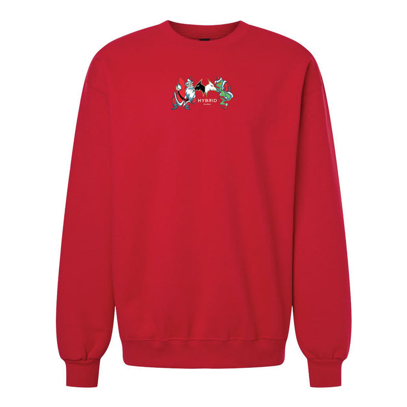 Hybrid Christmas Red Crewneck