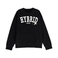 Varsity Summer Crew Neck - Black with White