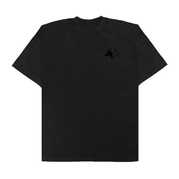 Varsity Summer T-Shirt - Black with Black