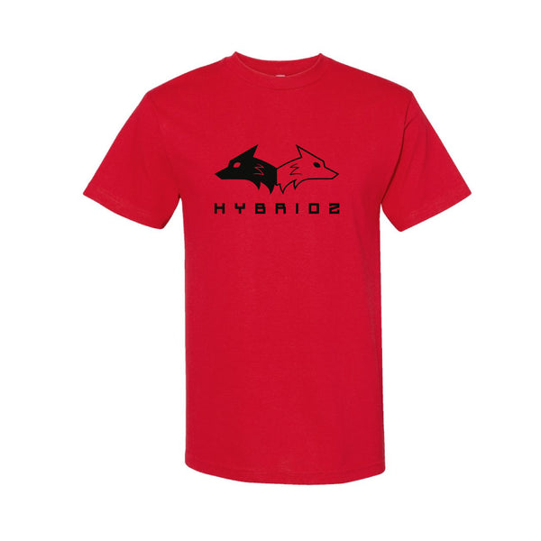 Hybrid 'Origins' T-Shirt - Red with Black