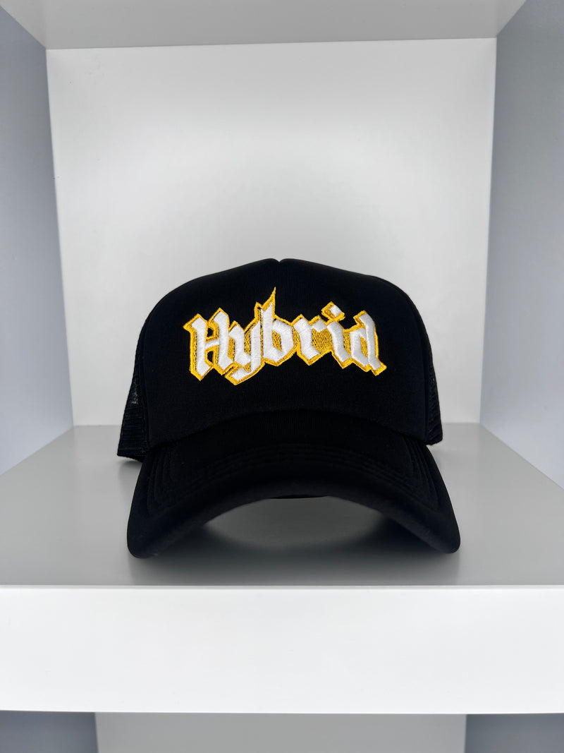 Trucker Hat - White on Black