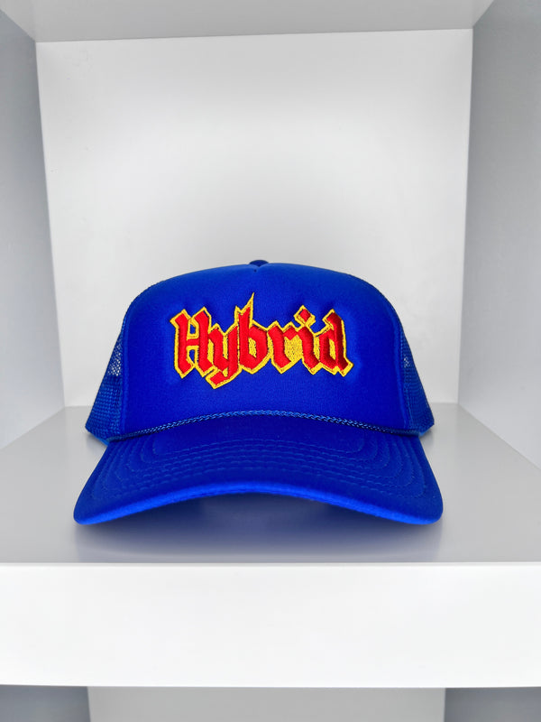 Trucker Hat - Red on Royal Blue