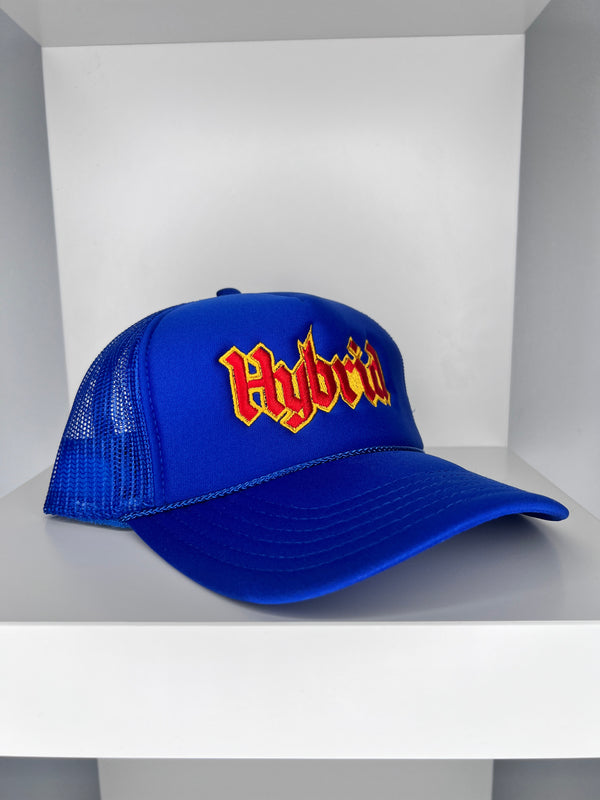 Trucker Hat - Red on Royal Blue
