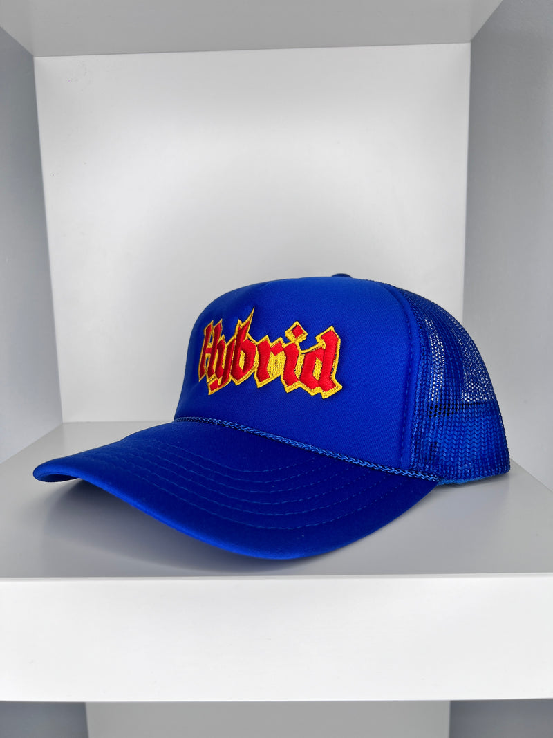 Trucker Hat - Red on Royal Blue