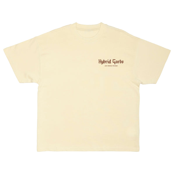 Chestnut on Ivory Oversized Core Tee