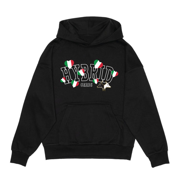 Italy Love Varsity Hoodie - Black