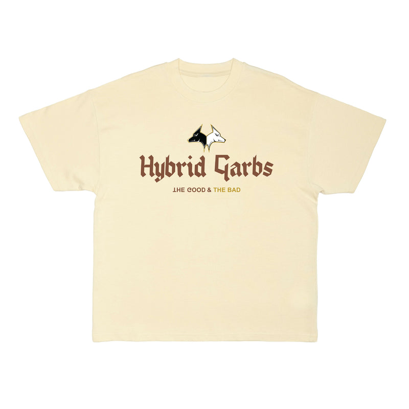 Chestnut on Ivory Oversized Core Tee