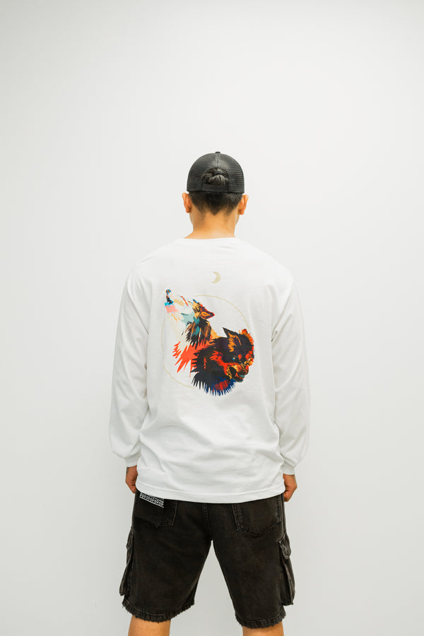 Original Rogue Wolves (Long Sleeves) - White with Magic Dust