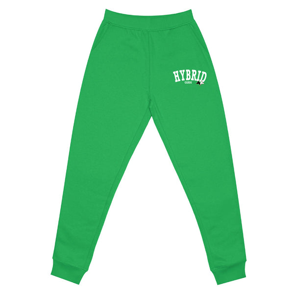 Hybrid Varsity Joggers - Kelly Green with Varsity White