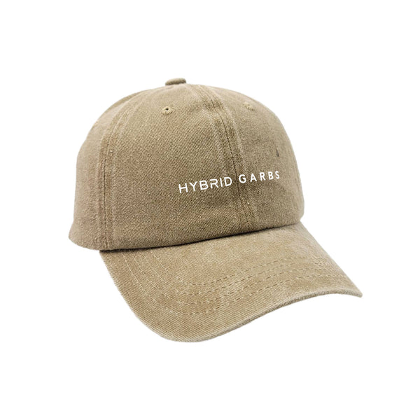 Basics Hat - Khaki with White
