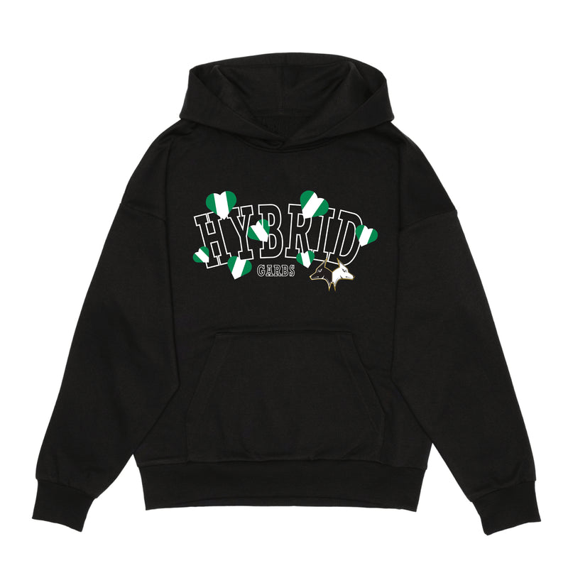 Nigeria Love Varsity Hoodie - Black