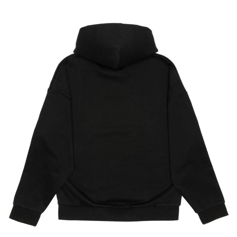 Max Heavy weight Unisex Hoodie - Black with White