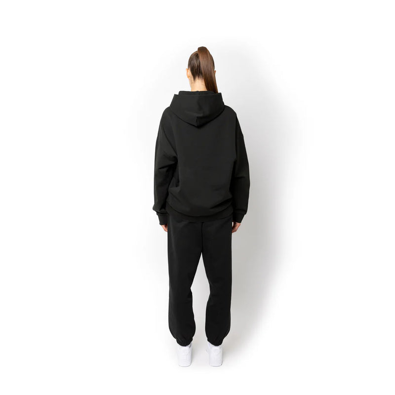 Max Heavy weight Unisex Hoodie - Off Black with White