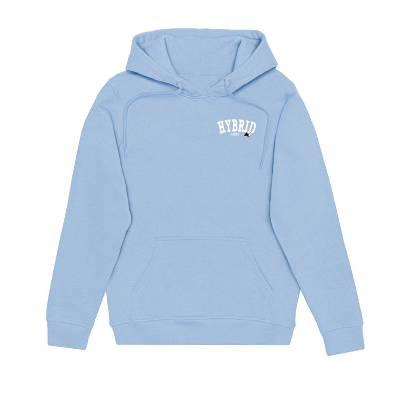 Hybrid Varsity Hoodies - Sky Blue with Varsity White