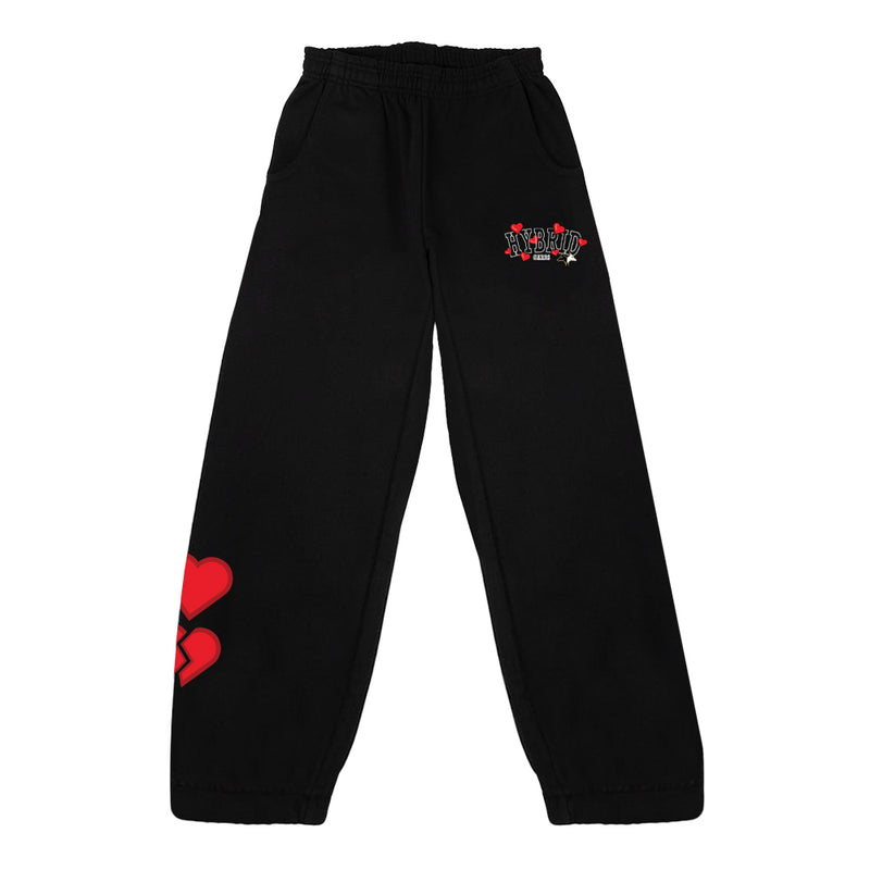 Ruby Romance Varsity Heavyweight Joggers - Black