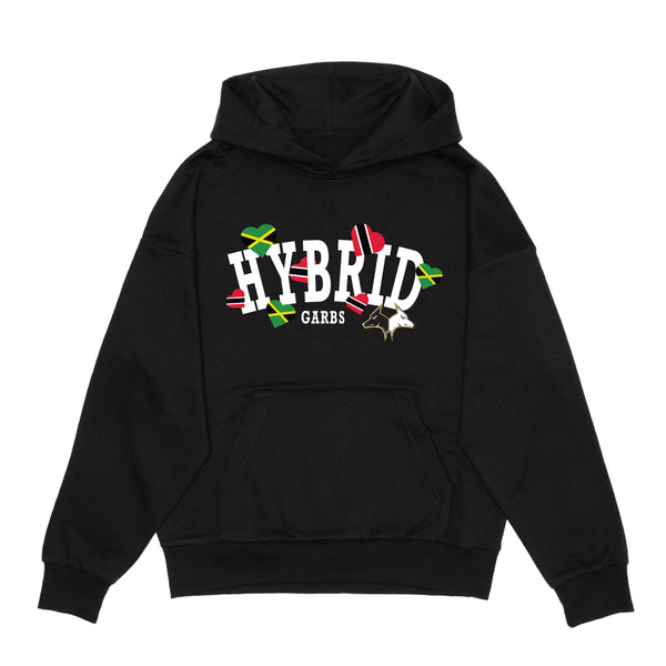 Trinidad-Jamaica Love Varsity Hoodie - Black