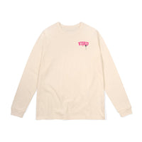 Varsity Summer (Long Sleeves) - Beige with Pink