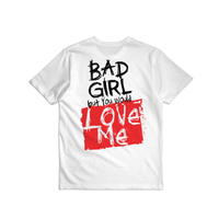 White BAD Girl T-Shirt