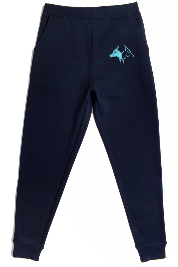 Navy Jogger Teal Logo