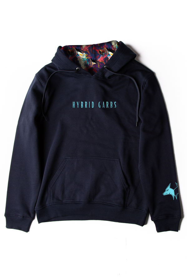 Navy Original RW Silk Lined Hoodie